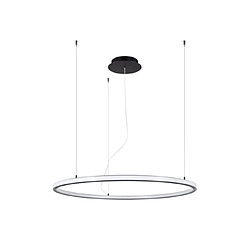 Luminaire Center Suspension LED Risa Aluminium Noir