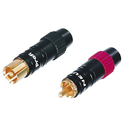 Connecteur RCA dore pour câble 7.3mm NEUTRIK