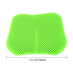 Avis Wewoo Coussin de siège de voiture vert Massage dos nu Haute mémoire Silicone Mesh Respirant Silica Gel Housses de de