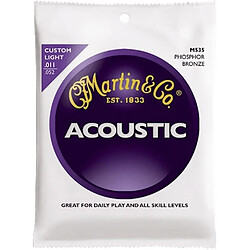 Martin M535 Standard Phosphor Bronze Custom Light 11-52 - Jeu de cordes Guitare acoustique