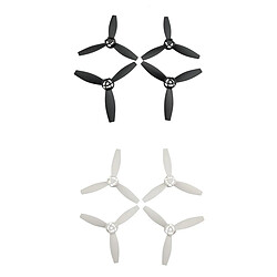 8 pièces Hélices Props Lames Pieces de Bricolage pour Perroquet Bebop 2 Drone Noir Blanc