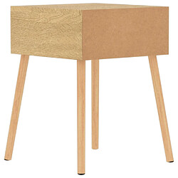 Maison Chic Lot de 2 Tables de chevet - Tables de Nuit Chêne sonoma 40x40x56 cm Aggloméré pas cher