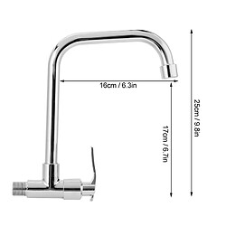Avis ComfortXL Robinet mural pour cuisine, seule sortie d'eau froide, en laiton de haute qualité