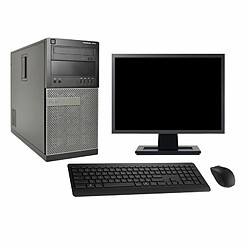 PC Tour Dell 7010 Ecran 27" Intel i3-2120 RAM 8Go Disque 2To Windows 10 Wifi - Occasion