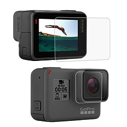 Wewoo Film protecteur écran pour GoPro HERO5 Lens HD d'écran + LCD Dispaly de verre trempé 