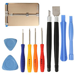 Wewoo Kit d'outil pour iPhone 6 et 6 Plus / Samsung Galaxy / Téléphone Mobile 11 en 1 Profession PCB Titulaire Multi-purpose Repair Tool Set 