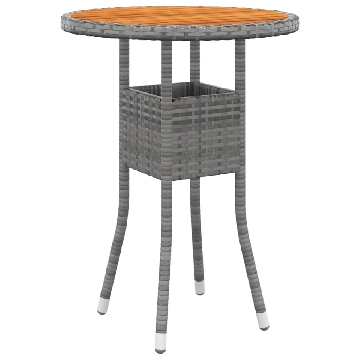 Avis Maison Chic Mobilier à dîner 3 pcs de jardin - Ensemble table et chaises d'extérieur - Salon/Mobilier de jardin classique Résine tressée Gris -MN72294