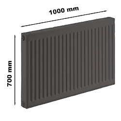 Radiateur eau chaude Acier Blanc Type 22 IHC Chauffage central DE DIETRICH pas cher