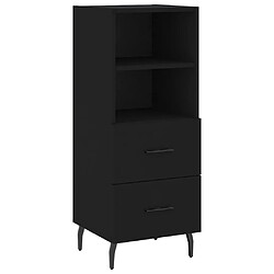 Maison Chic Buffet,Meuble de Rangement,commode pour salon,Cuisine Noir 34,5x34x90 cm Bois d'ingénierie -MN88712