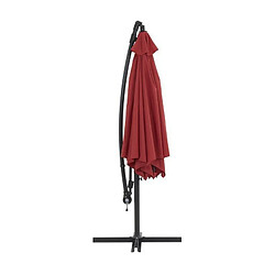 Parasol deporte diametre 3m - structure en aluminium avec toile polyester 180g- Rouge - Tohota