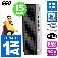 PC HP ProDesk 600 G3 SFF Intel Core i5-6500 RAM 8Go SSD 960Go Windows 10 Wifi · Occasion 