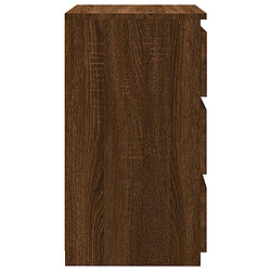 Acheter vidaXL Table de chevet Chêne marron 40x35x62,5 cm Bois d'ingénierie