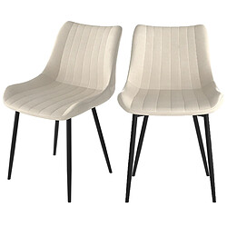 Rendez Vous Deco Chaise Killi beige (lot de 2) 