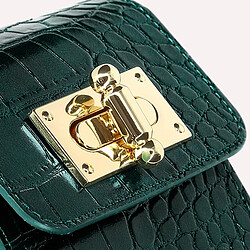 Acheter Avizar Pochette Bandoulière Dark Green Croco pour tout Smartphone Flip