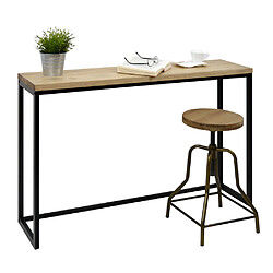 Ds Meubles Table Console Icub 30x100x80cm Noir