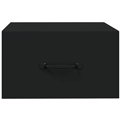 Acheter vidaXL Table de chevet murale Noir 35x35x20 cm