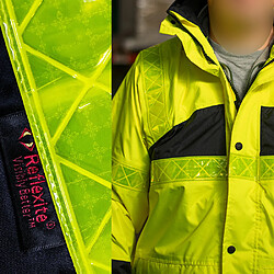 T2S Parka securite Haute visibilite Veste jaune XXL impermeable et anti froid