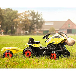 Smoby Tracteur à pédales Claas Farmer XL et sa remorque