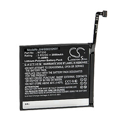 vhbw Batterie remplacement pour Nokia WT330 pour smartphone (3000mAh, 3,85V, Li-polymère) 