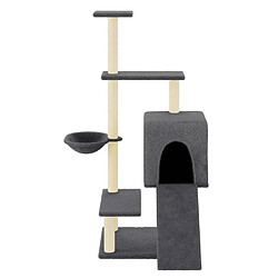 Avis Arbre à chat avec griffoirs,niche pour chat en sisal gris foncé 130,5 cm -MN59533