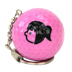 Avis Porte-clés Golf Souvenirs Cadeaux Porte-clés pour hommes Femmes Amoureux du golf Rose