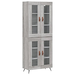 Maison Chic Buffet,Meuble de Rangement,commode pour salon,Cuisine Sonoma gris 69,5x34x180 cm Bois d'ingénierie -MN97876