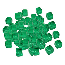 100pcs 10mm jeux de société cube colorés dés pour la partie KTV jouets verts