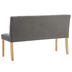 Acheter vidaXL Banc 140 cm Gris Velours