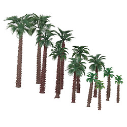 Modèle de palmiers,l'arborescence du modèle Lot de 12pcs Arbres de Modèle Vert Train Pluie Coco Palme Paysage Disposition