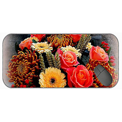 Universal (750x300x3) grand tampon de souris de jeu avec couture de bord, tapis de souris de fleur de couleur rose colorée