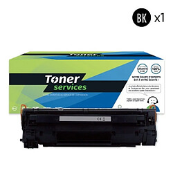 TONER SERVICES Compatible HP 83A Toner Noir CF283A (HT83/Canon CRG737) 