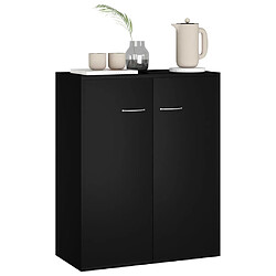 Acheter Maison Chic Buffet,Meuble de Rangement,commode pour salon,Cuisine Noir 60x30x75 cm Aggloméré -MN55356