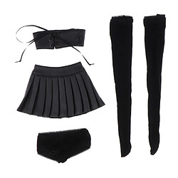 vêtement de poupée costume de poupée robe jupe Vêtement de Poupée, Top Robe Slip Bas pour 1/3 BJD Dolls Jouet pour Fille Garçon Noir