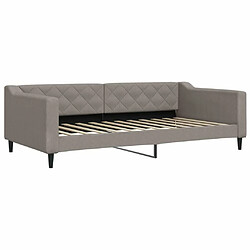 Maison Chic Lit de repos | Lit d'appoint | Lit de jour pour salon taupe 100x200 cm tissu -GKD29908