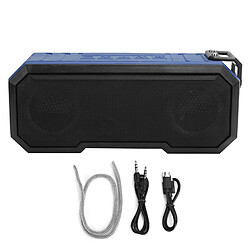 ComfortXL Enceinte bluetooth sans fil étanche ipx7 avec haut-parleur flash lumineux stéréo basses - bleu clair