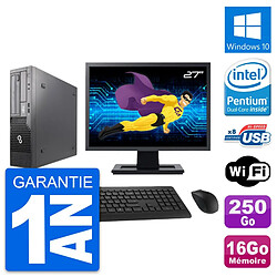 PC Fujitsu E500 DT Ecran 27" Intel G630 RAM 16Go Disque 250Go Windows 10 Wifi - Occasion