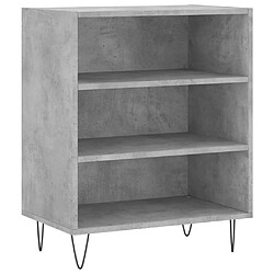 Maison Chic Buffet,Meuble de Rangement,commode pour salon,Cuisine gris béton 57x35x70 cm bois d'ingénierie -MN14951