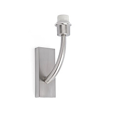 Faro Barcelona Applique murale d'intérieur à 1 ampoule nickel satiné - Abat-jour non inclus, E27