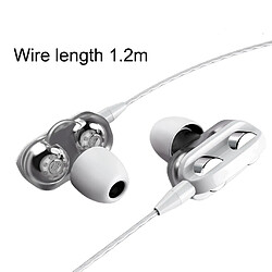 Avis GUPBOO 6D High Bass Sports Headphones 3.5mm Super Bass Wired Headphones Écouteurs intra-auriculaires avec micro intégré Mains libres pour Samsung