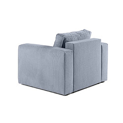 Avis Bestmobilier Topaze - fauteuil - en velours texturé