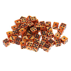 50pcs acrylique dés six faces 12mm d6 dés pour d u0026 d d