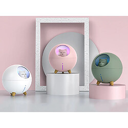 TechKidz Humidificateur Veilleuse pour Enfant Modèle Planet Cat Rose