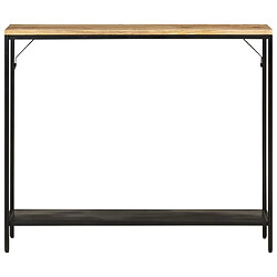 Maison Chic Table console | Meuble d'entrée | Table d'appoint 90x30x75 cm bois de manguier massif brut et fer -GKD51754