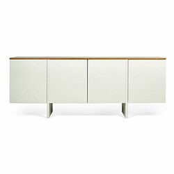 Buffet EDGE - chêne naturel et blanc laqué - TEMAHOME