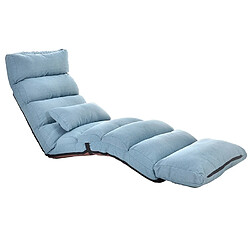 Wewoo Fauteuil de loisir créatif C1 Lazy Couch Tatamiunique en son genreinclinablebaie vitréetaille 205x56x20cm lac bleu 