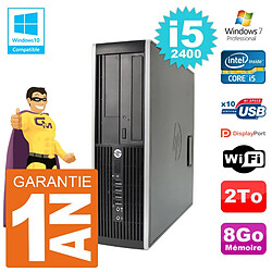 PC HP 6200 SFF Intel i5-2400 RAM 8Go Disque 2To Graveur DVD Wifi W7 · Occasion 