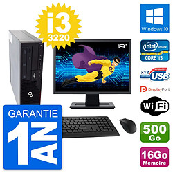 PC Fujitsu E910 DT Ecran 19" Intel i3-3220 RAM 16Go Disque 500Go Windows 10 Wifi · Occasion 