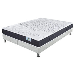 Ebac Matelas + sommier tapissier 2x80x200 Mousse - Myriade - Soutien medium