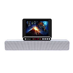 Wewoo Enceinte Bluetooth NR5017 LED Haut-parleur portable TWS Connection Système audio Stéréo 10W Argent