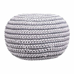 Pouf Alexandra House Living Blanc Gris polystyrène 45 x 30 x 45 cm